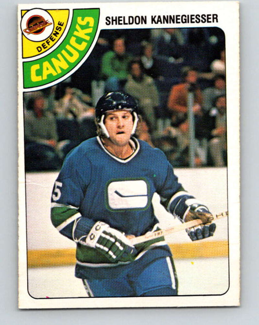 1978-79 O-Pee-Chee #310 Sheldon Kannegiesser Canucks  V25225