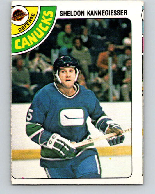 1978-79 O-Pee-Chee #310 Sheldon Kannegiesser Canucks  V25226