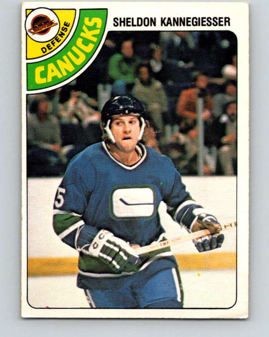 1978-79 O-Pee-Chee #310 Sheldon Kannegiesser Canucks  V25227