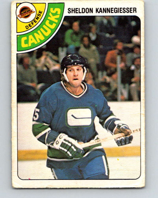 1978-79 O-Pee-Chee #310 Sheldon Kannegiesser Canucks  V25230