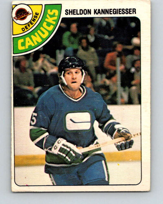 1978-79 O-Pee-Chee #310 Sheldon Kannegiesser Canucks  V25232