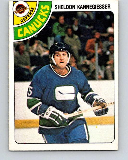1978-79 O-Pee-Chee #310 Sheldon Kannegiesser Canucks  V25233