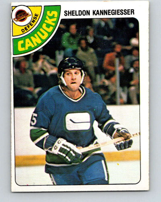 1978-79 O-Pee-Chee #310 Sheldon Kannegiesser Canucks  V25234