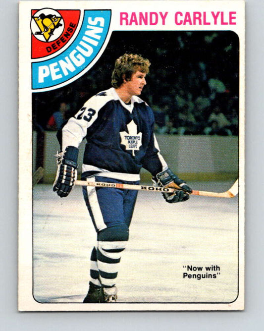 1978-79 O-Pee-Chee #312 Randy Carlyle RC Rookie Penguins  V25253