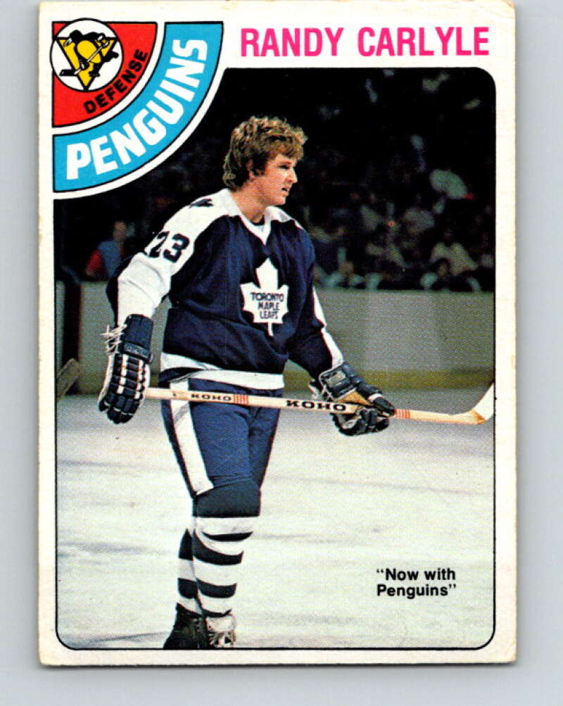 1978-79 O-Pee-Chee #312 Randy Carlyle RC Rookie Penguins  V25254
