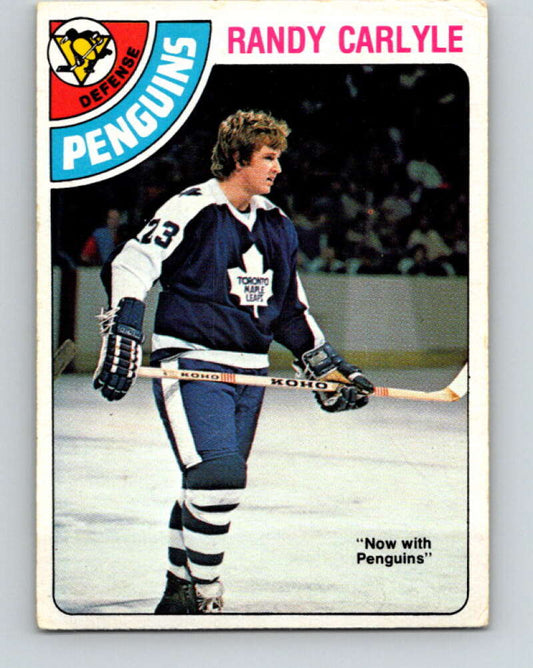 1978-79 O-Pee-Chee #312 Randy Carlyle RC Rookie Penguins  V25254
