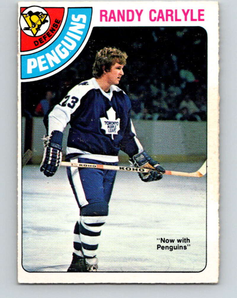 1978-79 O-Pee-Chee #312 Randy Carlyle RC Rookie Penguins  V25255