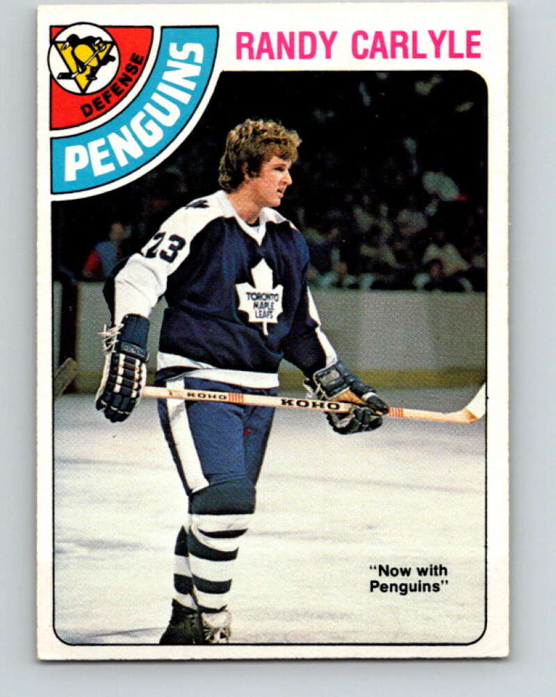 1978-79 O-Pee-Chee #312 Randy Carlyle RC Rookie Penguins  V25256