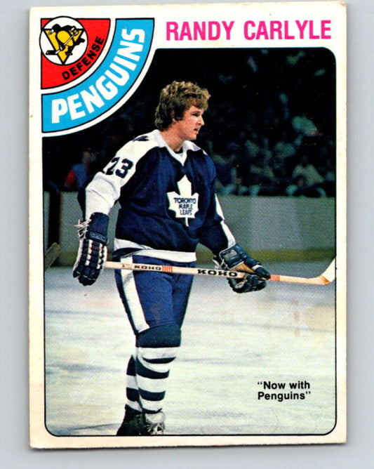 1978-79 O-Pee-Chee #312 Randy Carlyle RC Rookie Penguins  V25258