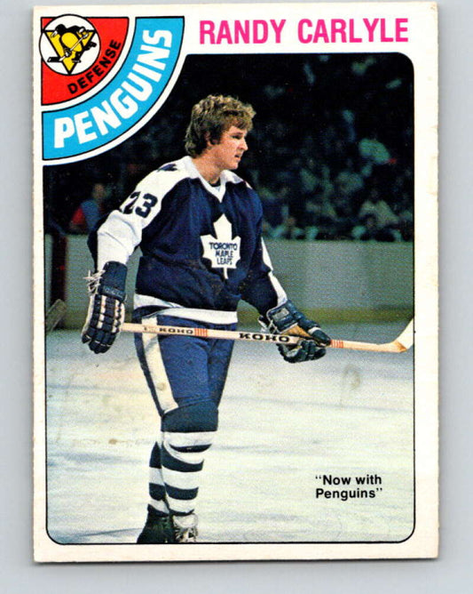 1978-79 O-Pee-Chee #312 Randy Carlyle RC Rookie Penguins  V25259