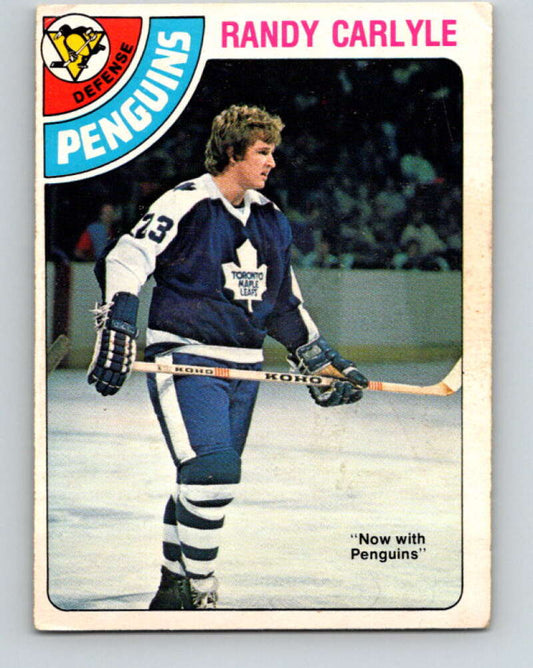 1978-79 O-Pee-Chee #312 Randy Carlyle RC Rookie Penguins  V25260