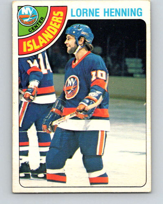 1978-79 O-Pee-Chee #313 Lorne Henning  New York Islanders  V25262