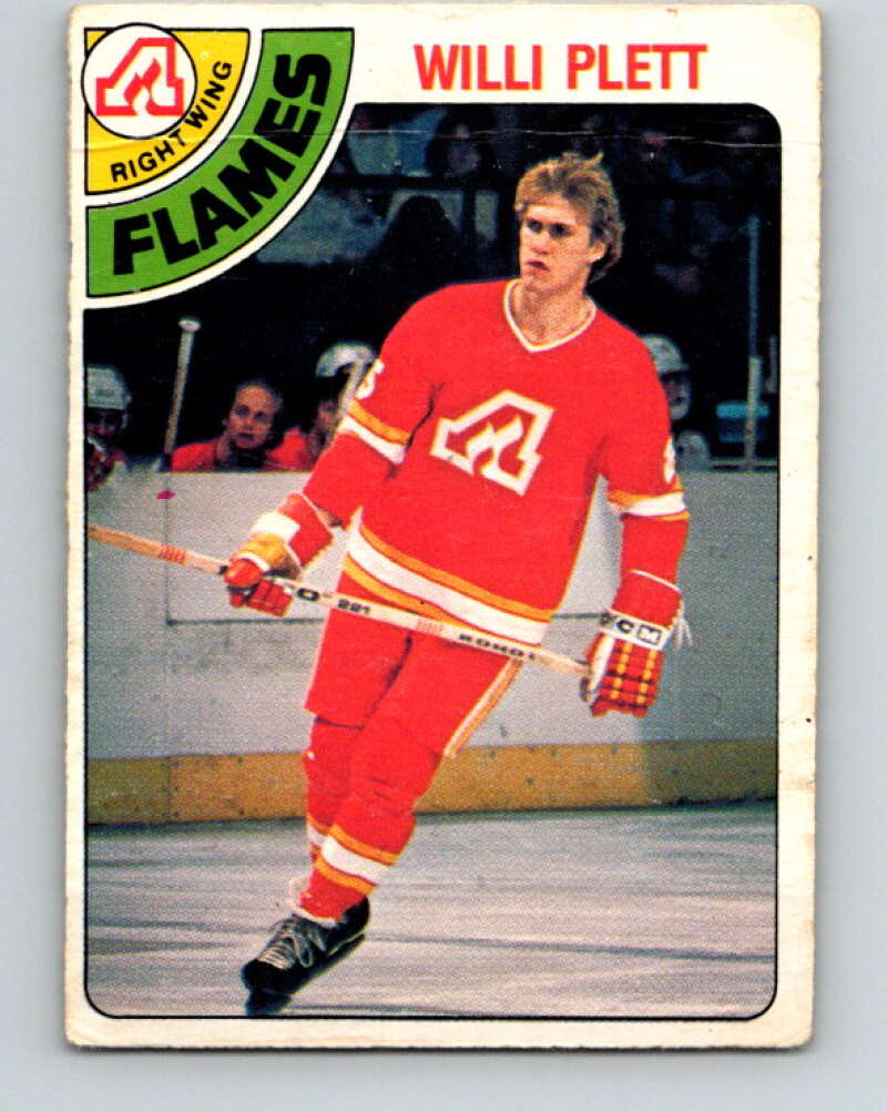 1978-79 O-Pee-Chee #317 Willi Plett  Atlanta Flames  V25324