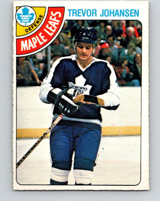 1978-79 O-Pee-Chee #320 Trevor Johansen RC Rookie Maple Leafs  V25351