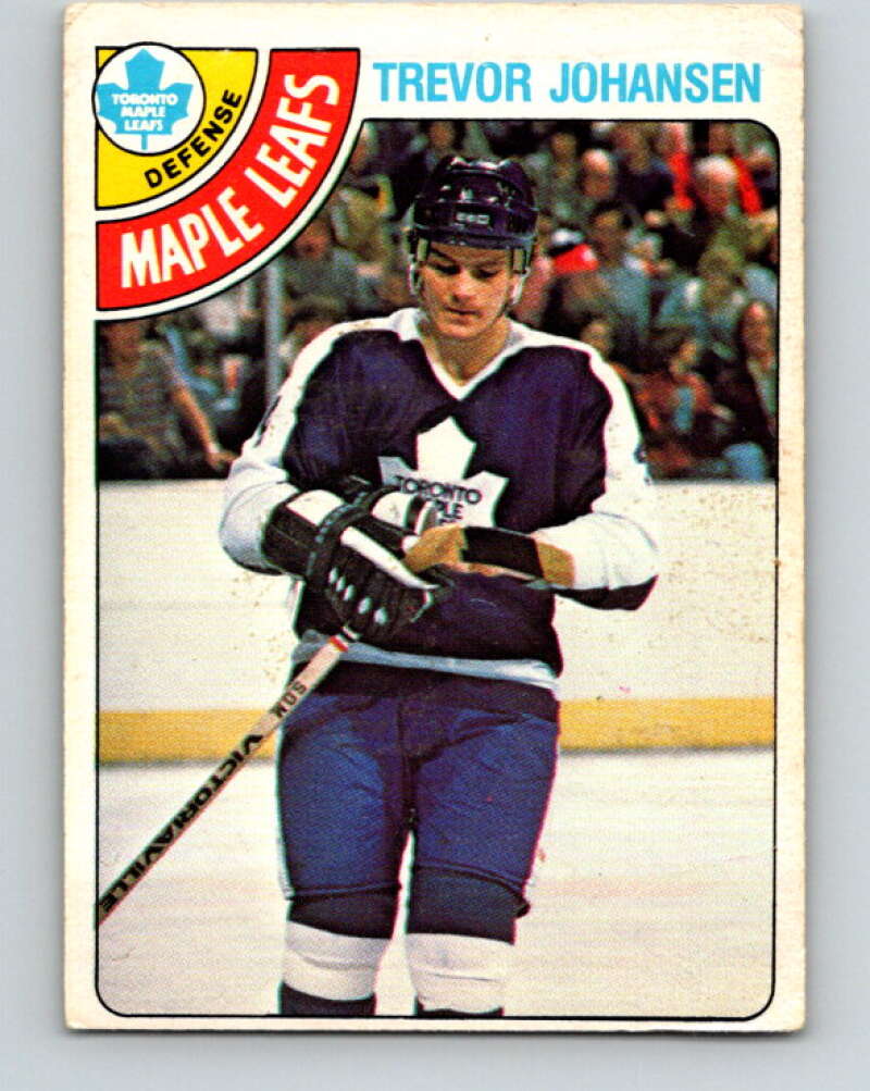 1978-79 O-Pee-Chee #320 Trevor Johansen RC Rookie Maple Leafs  V25352