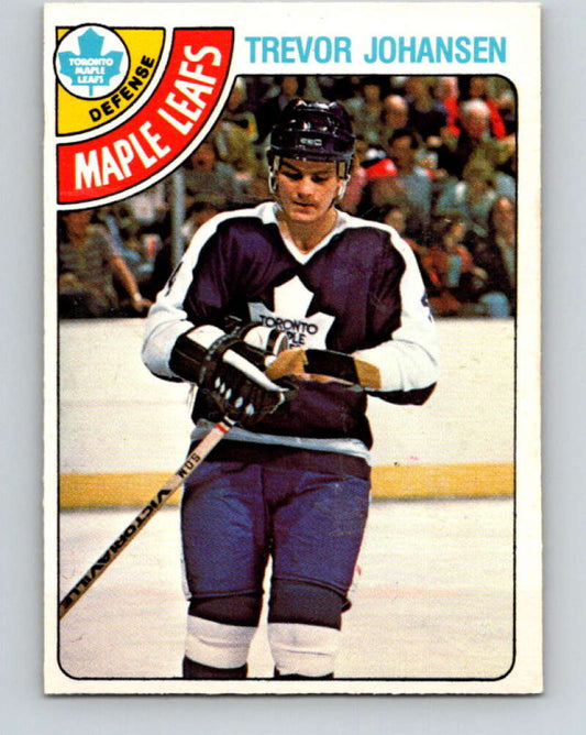 1978-79 O-Pee-Chee #320 Trevor Johansen RC Rookie Maple Leafs  V25354