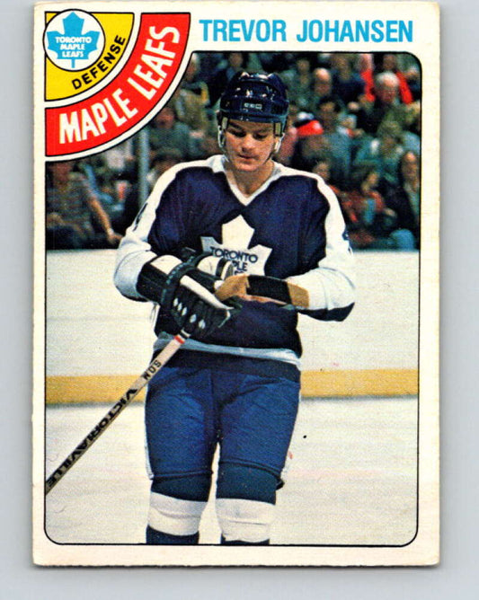 1978-79 O-Pee-Chee #320 Trevor Johansen RC Rookie Maple Leafs  V25363