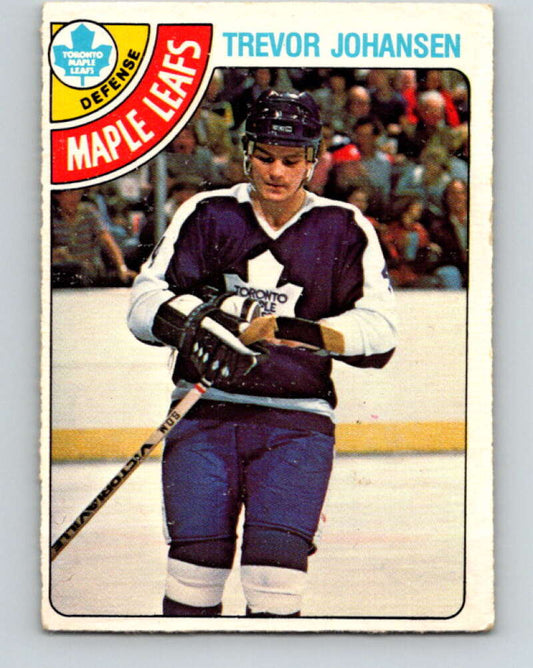 1978-79 O-Pee-Chee #320 Trevor Johansen RC Rookie Maple Leafs  V25364