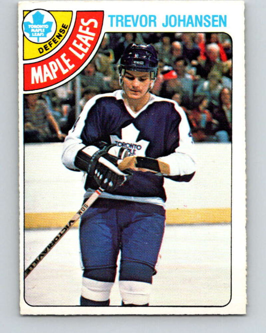 1978-79 O-Pee-Chee #320 Trevor Johansen RC Rookie Maple Leafs  V25365