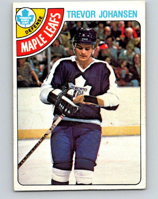 1978-79 O-Pee-Chee #320 Trevor Johansen RC Rookie Maple Leafs  V25366