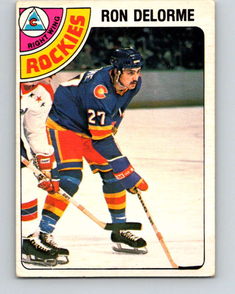 1978-79 O-Pee-Chee #323 Ron Delorme RC Rookie Rockies  V25392