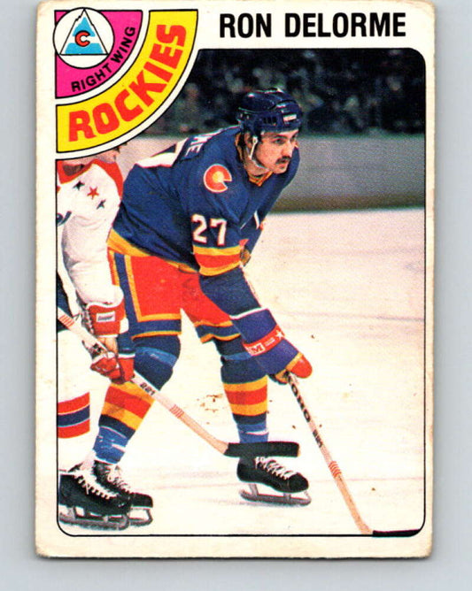 1978-79 O-Pee-Chee #323 Ron Delorme RC Rookie Rockies  V25393