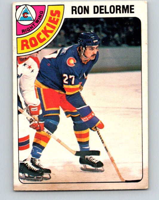 1978-79 O-Pee-Chee #323 Ron Delorme RC Rookie Rockies  V25394