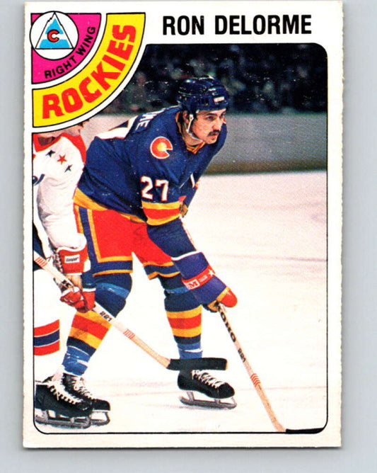 1978-79 O-Pee-Chee #323 Ron Delorme RC Rookie Rockies  V25395