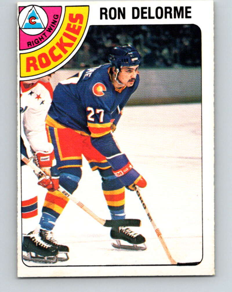 1978-79 O-Pee-Chee #323 Ron Delorme RC Rookie Rockies  V25396