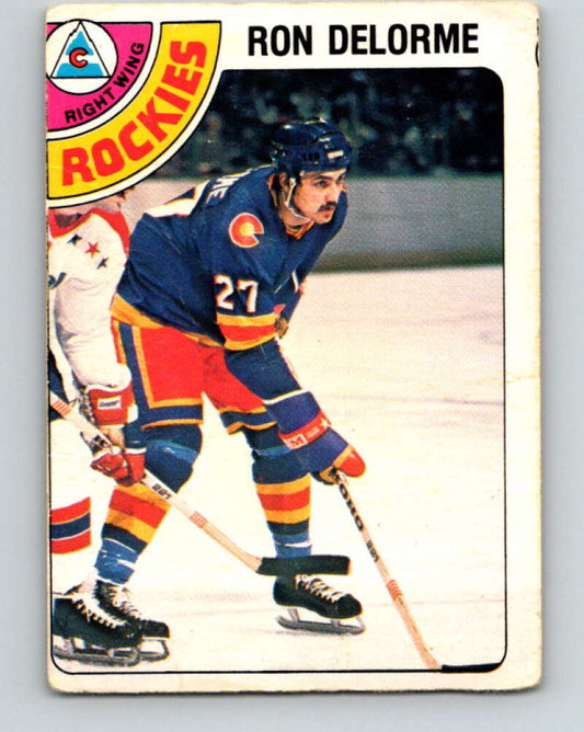 1978-79 O-Pee-Chee #323 Ron Delorme RC Rookie Rockies  V25397