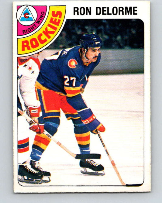 1978-79 O-Pee-Chee #323 Ron Delorme RC Rookie Rockies  V25399