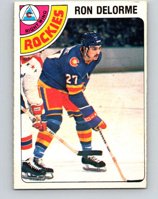 1978-79 O-Pee-Chee #323 Ron Delorme RC Rookie Rockies  V25401
