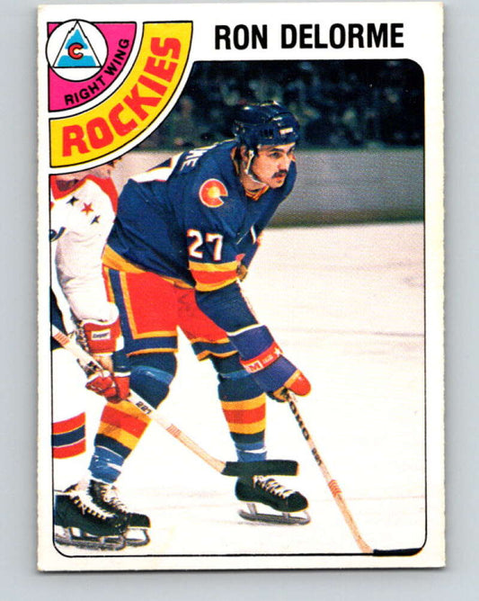 1978-79 O-Pee-Chee #323 Ron Delorme RC Rookie Rockies  V25402