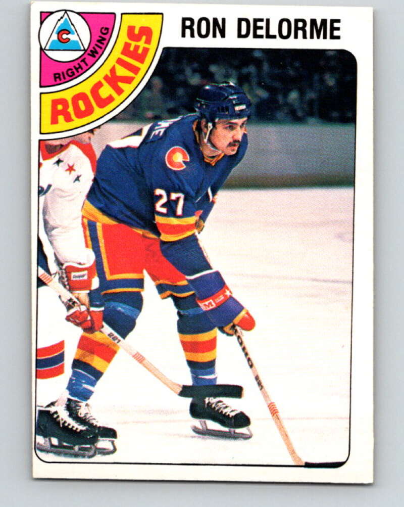1978-79 O-Pee-Chee #323 Ron Delorme RC Rookie Rockies  V25405