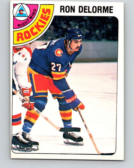 1978-79 O-Pee-Chee #323 Ron Delorme RC Rookie Rockies  V25405