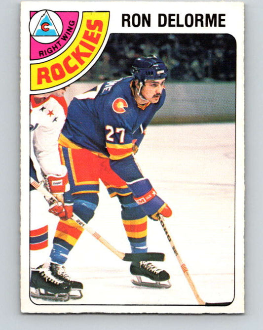 1978-79 O-Pee-Chee #323 Ron Delorme RC Rookie Rockies  V25406