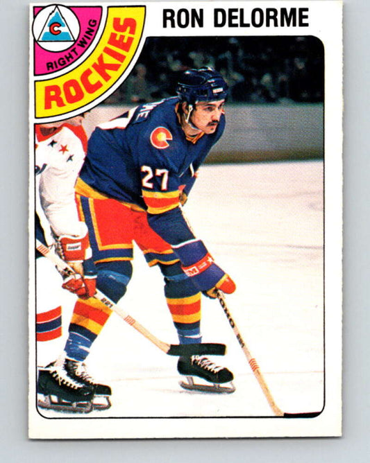1978-79 O-Pee-Chee #323 Ron Delorme RC Rookie Rockies  V25407