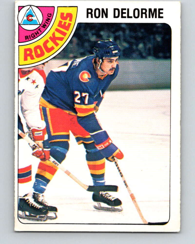 1978-79 O-Pee-Chee #323 Ron Delorme RC Rookie Rockies  V25409