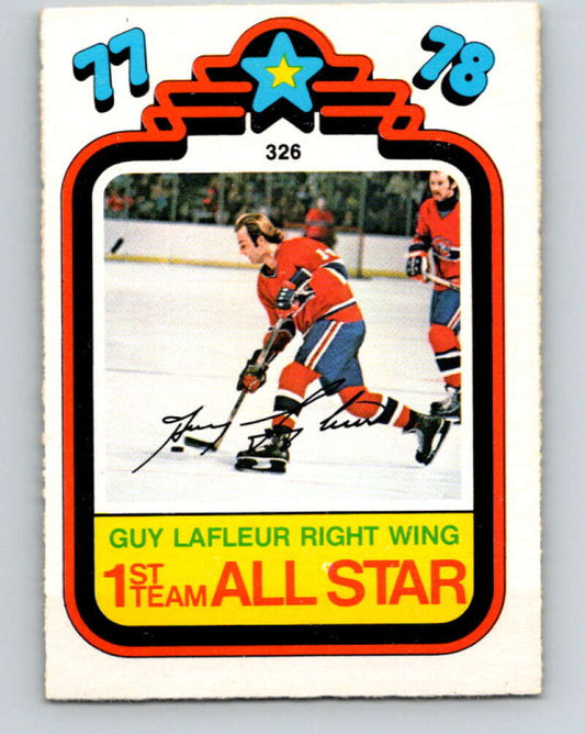 1978-79 O-Pee-Chee #326 Guy Lafleur AS  Montreal Canadiens  V25436