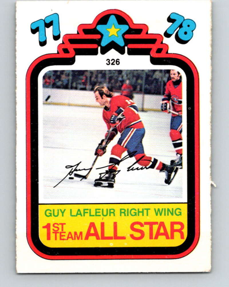 1978-79 O-Pee-Chee #326 Guy Lafleur AS  Montreal Canadiens  V25437
