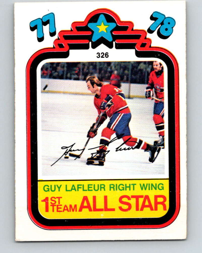 1978-79 O-Pee-Chee #326 Guy Lafleur AS  Montreal Canadiens  V25441