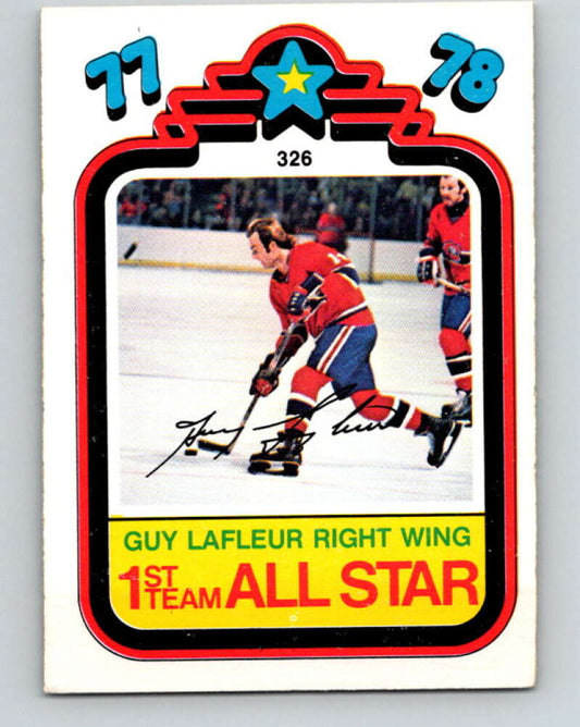 1978-79 O-Pee-Chee #326 Guy Lafleur AS  Montreal Canadiens  V25441
