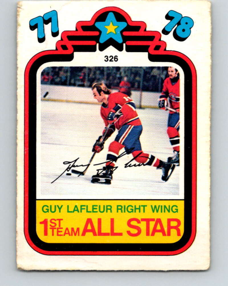 1978-79 O-Pee-Chee #326 Guy Lafleur AS  Montreal Canadiens  V25442