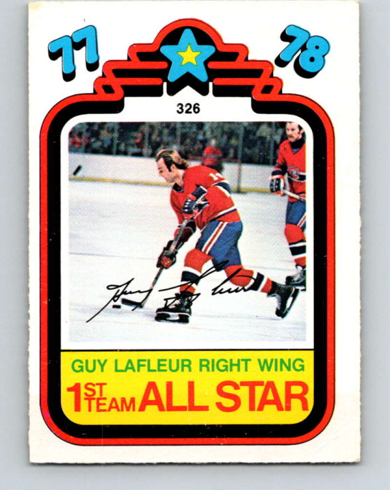1978-79 O-Pee-Chee #326 Guy Lafleur AS  Montreal Canadiens  V25443