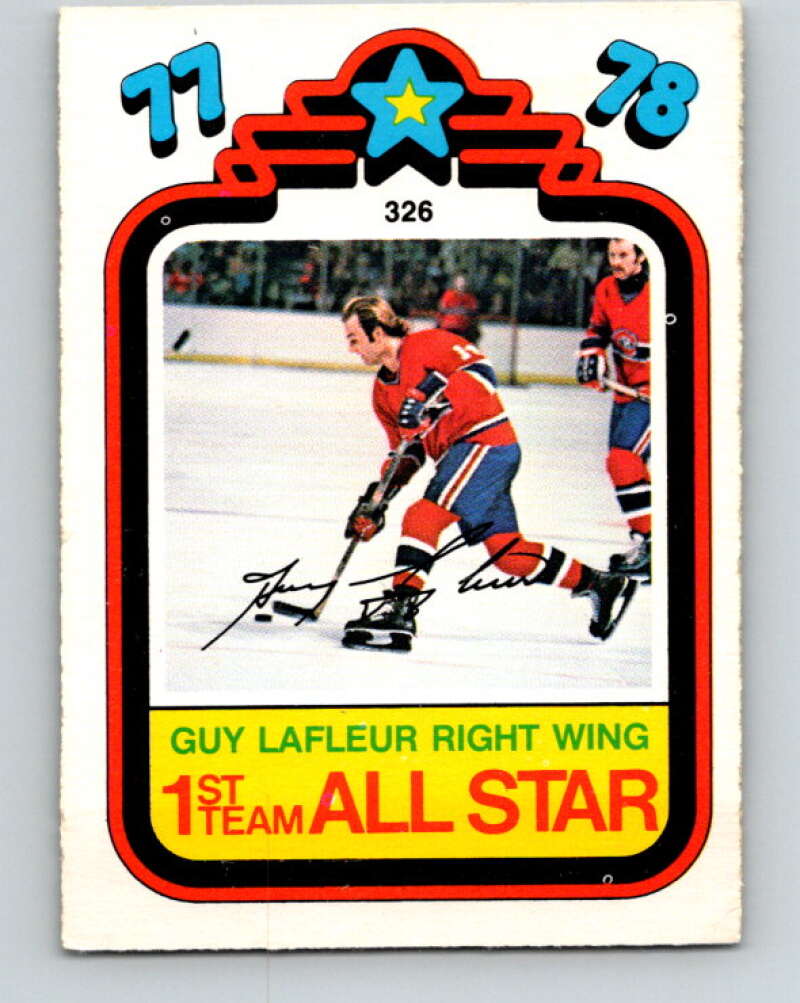 1978-79 O-Pee-Chee #326 Guy Lafleur AS  Montreal Canadiens  V25446