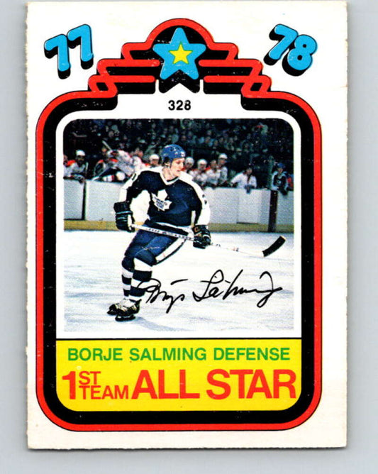 1978-79 O-Pee-Chee #328 Borje Salming AS Maple Leafs  V25467
