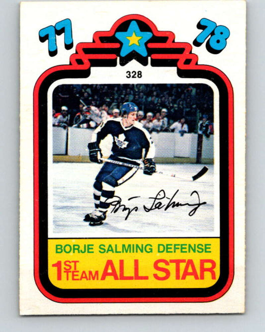 1978-79 O-Pee-Chee #328 Borje Salming AS Maple Leafs  V25469