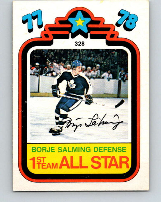 1978-79 O-Pee-Chee #328 Borje Salming AS Maple Leafs  V25470
