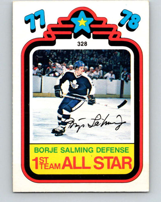 1978-79 O-Pee-Chee #328 Borje Salming AS Maple Leafs  V25471