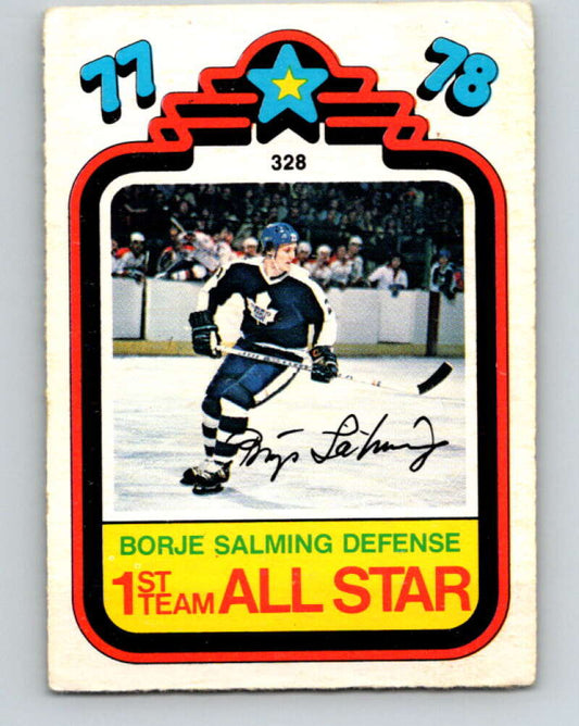 1978-79 O-Pee-Chee #328 Borje Salming AS Maple Leafs  V25473